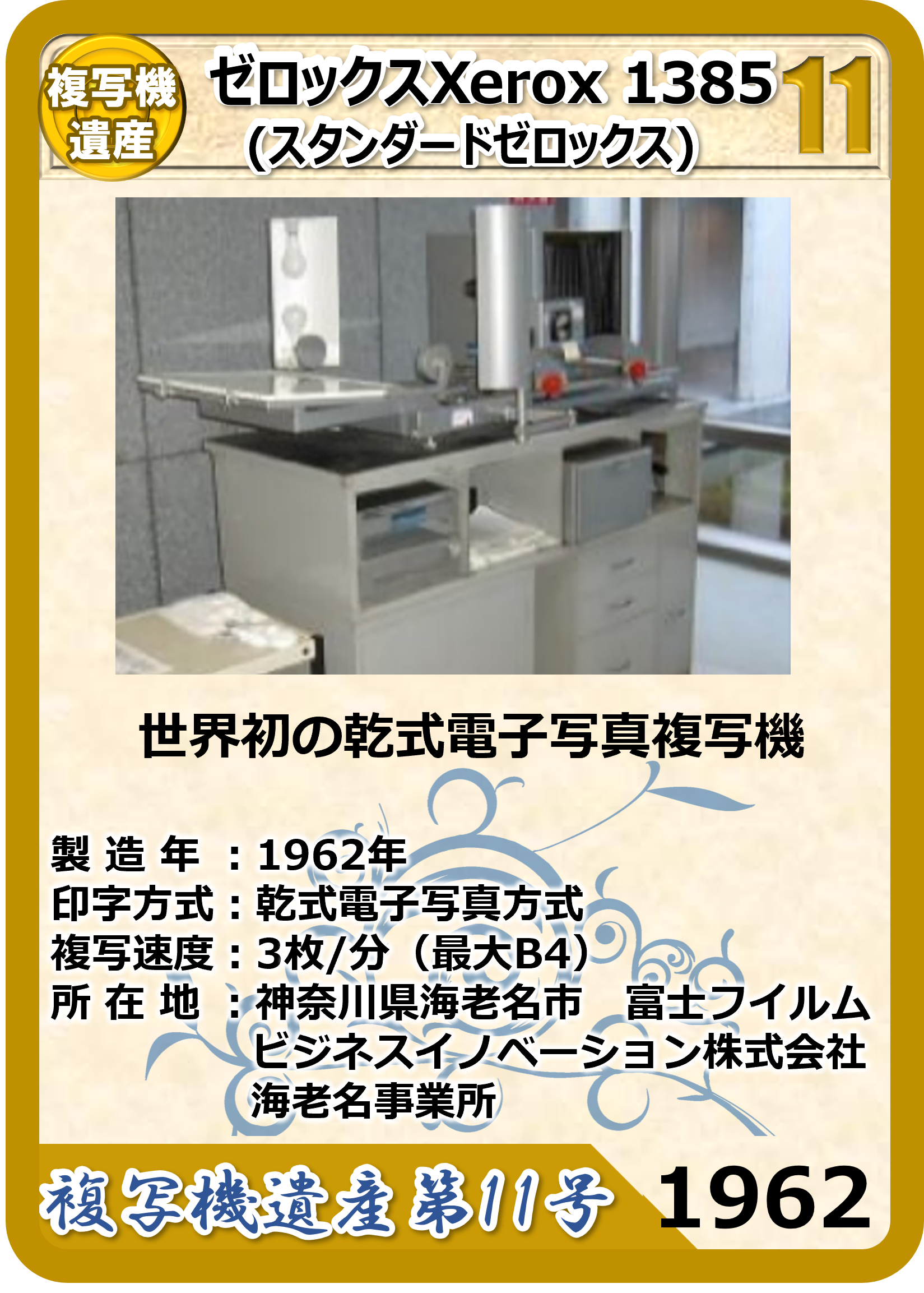 複写機遺産年表 – 日本画像学会